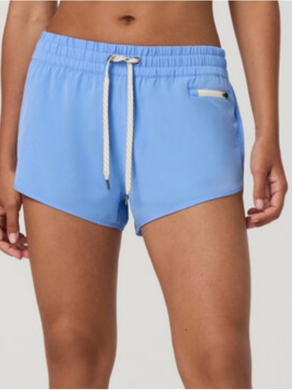Vuori Light Blue Drawstring Athletic Shorts